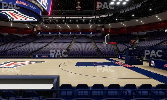 McKale Center - Section Floor 2 Seat View