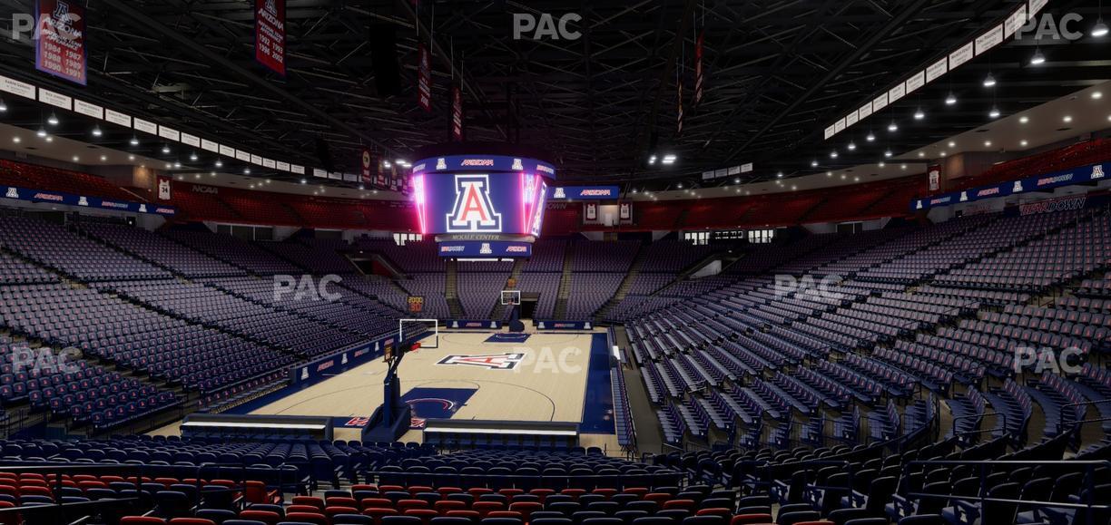 McKale Center - Section Floor 20 Seat View