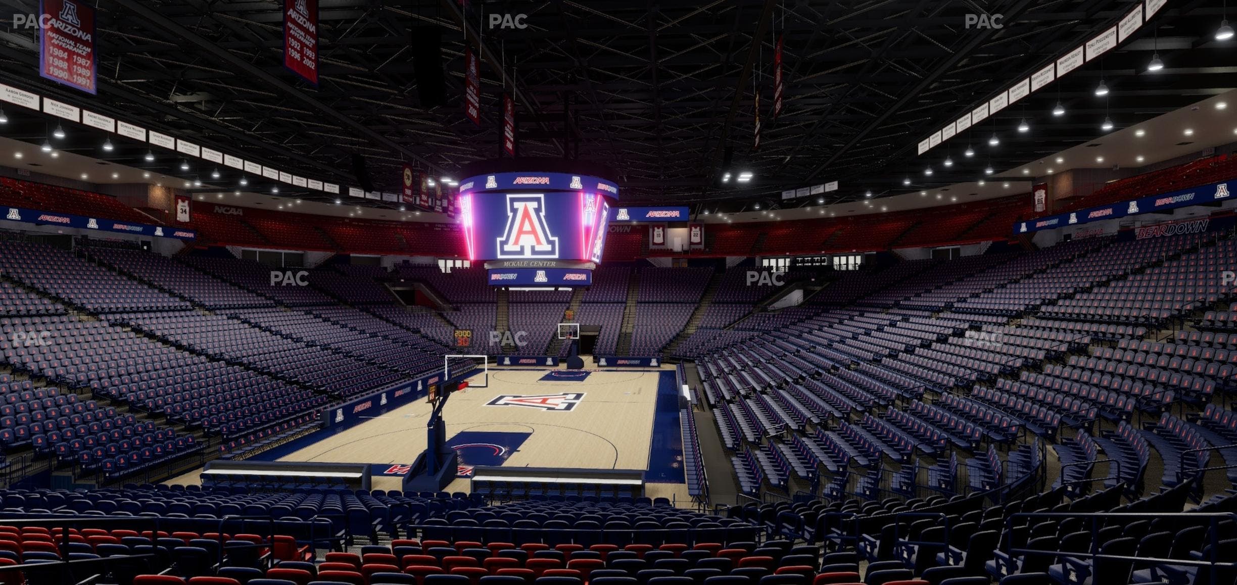 McKale Center - Section Floor 20 Seat View