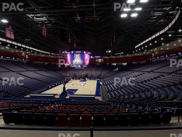 McKale Center - Section Floor 20 Seat View