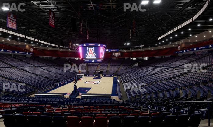 McKale Center - Section Floor 20 Seat View
