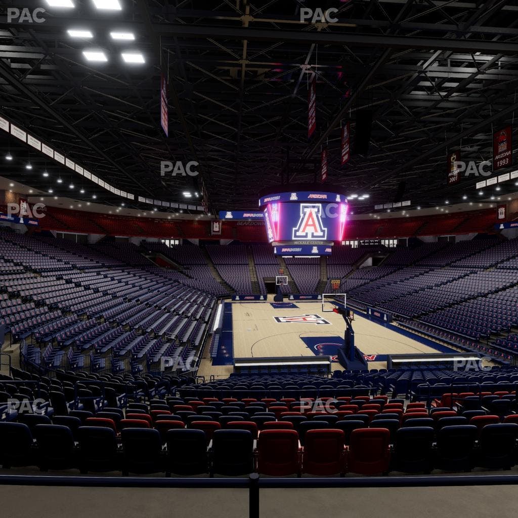 McKale Center - Section Floor 22 Seat View