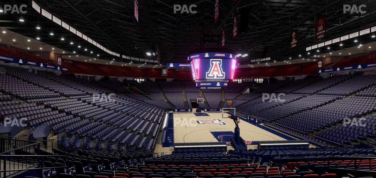 McKale Center - Section Floor 22 Seat View
