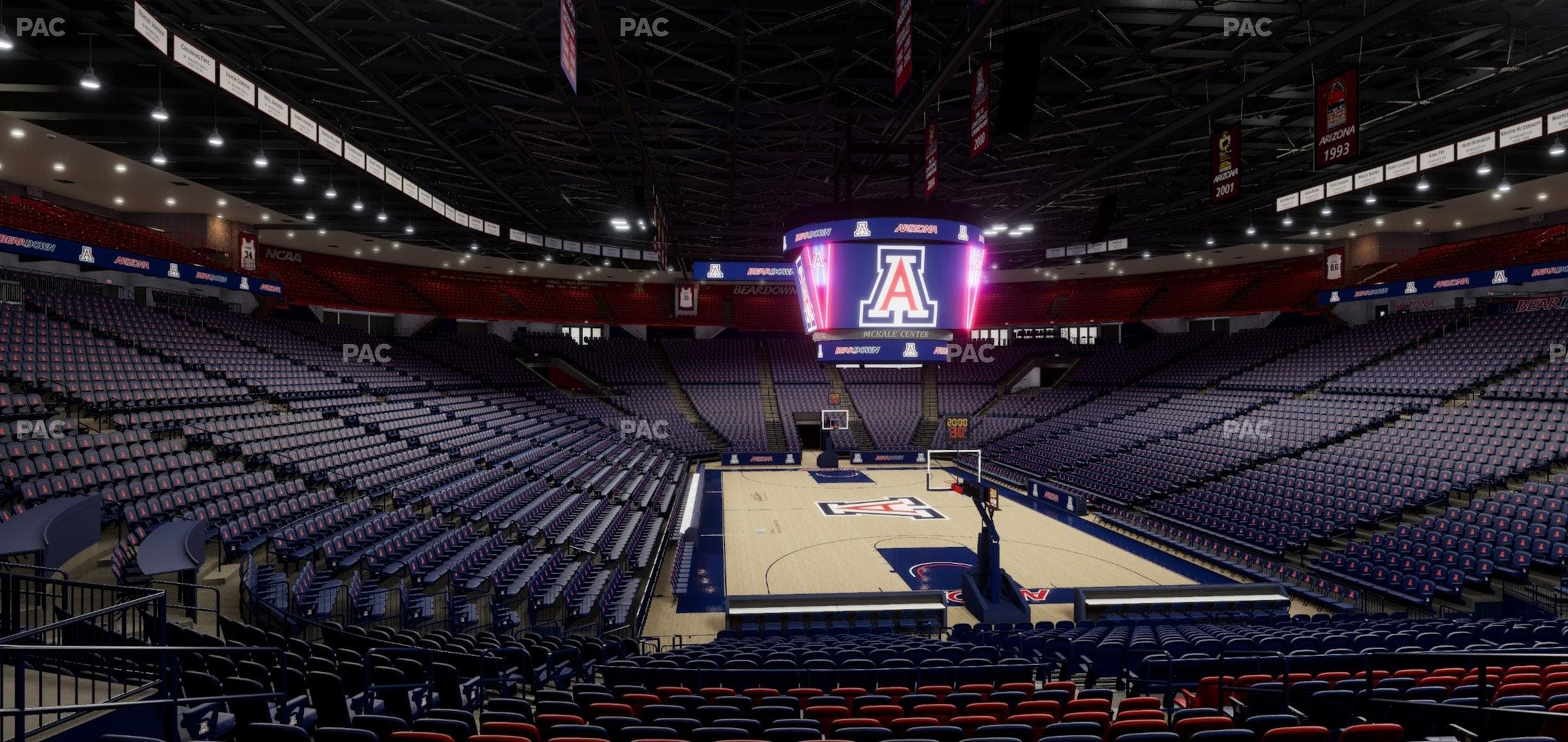 McKale Center - Section Floor 22 Seat View