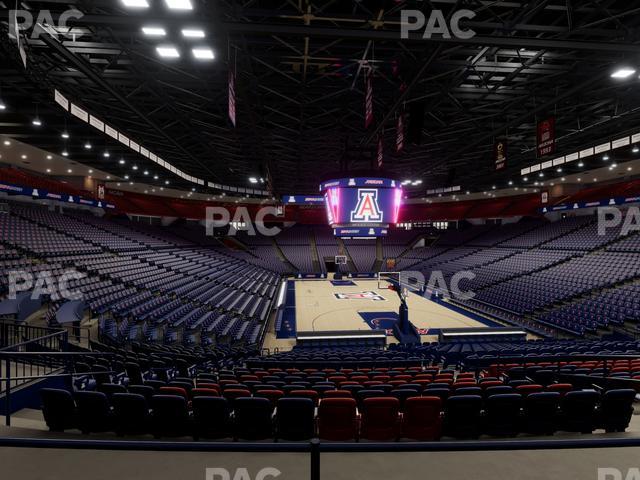 McKale Center - Section Floor 22 Seat View