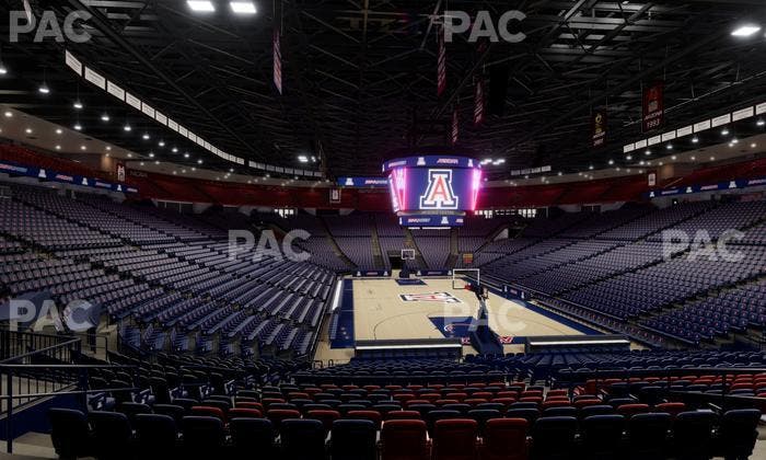 McKale Center - Section Floor 22 Seat View