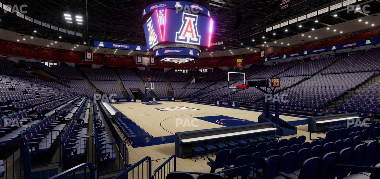 McKale Center - Section Floor 23 Seat View