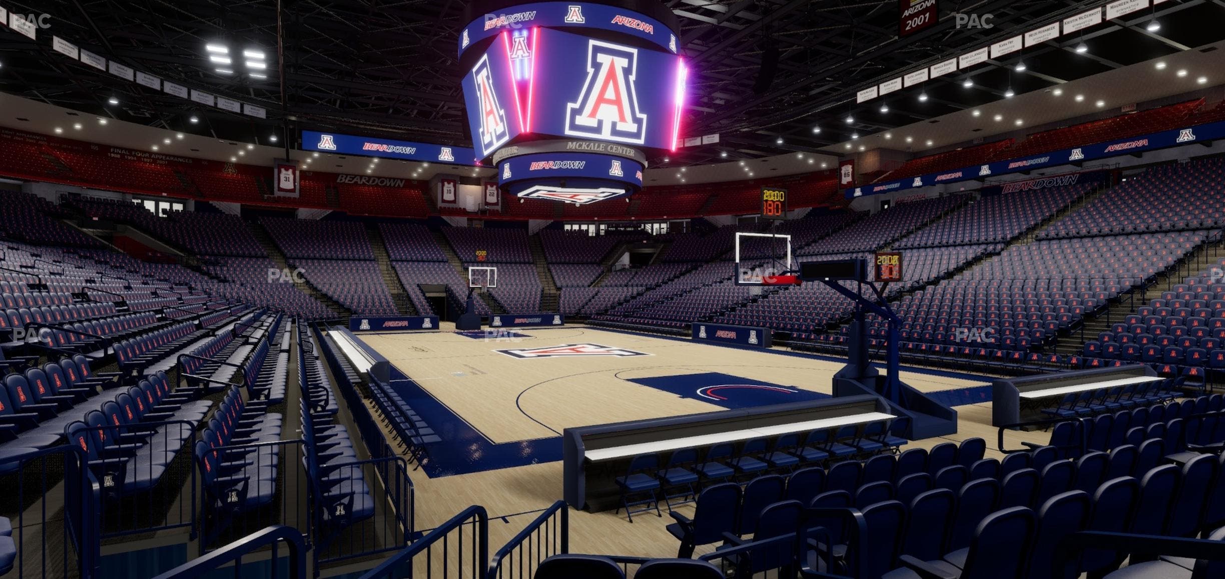 McKale Center - Section Floor 23 Seat View