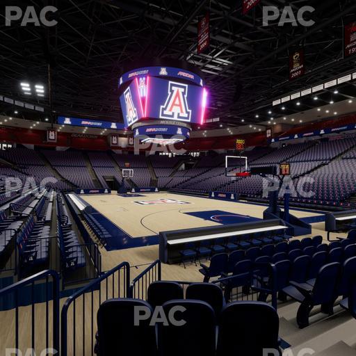 McKale Center - Section Floor 23 Seat View