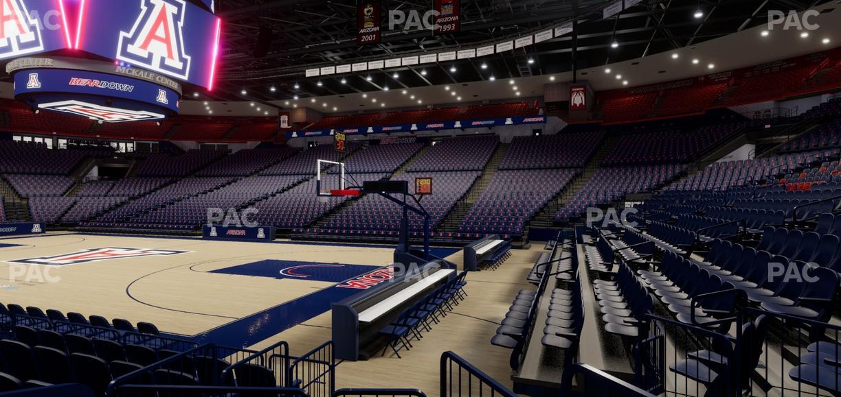McKale Center - Section Floor 24 Seat View