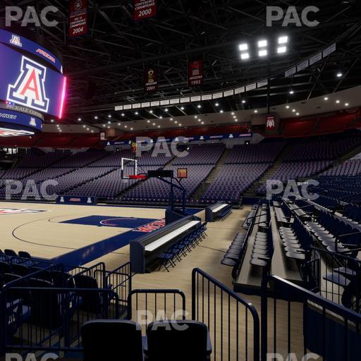 McKale Center - Section Floor 24 Seat View
