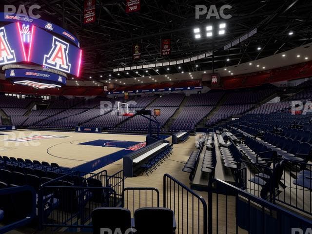 McKale Center - Section Floor 24 Seat View