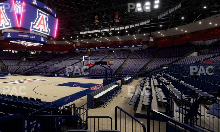 McKale Center - Section Floor 24 Seat View
