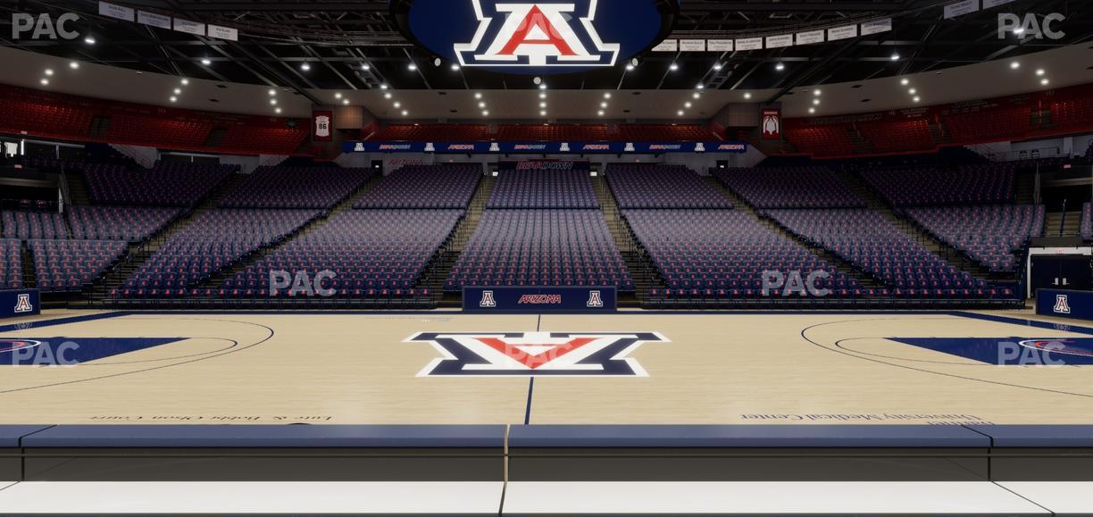 McKale Center - Section Floor 3 Seat View