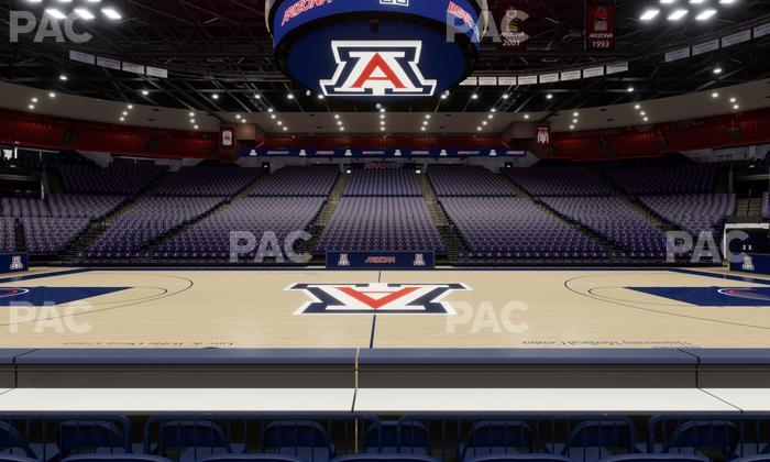 McKale Center - Section Floor 3 Seat View
