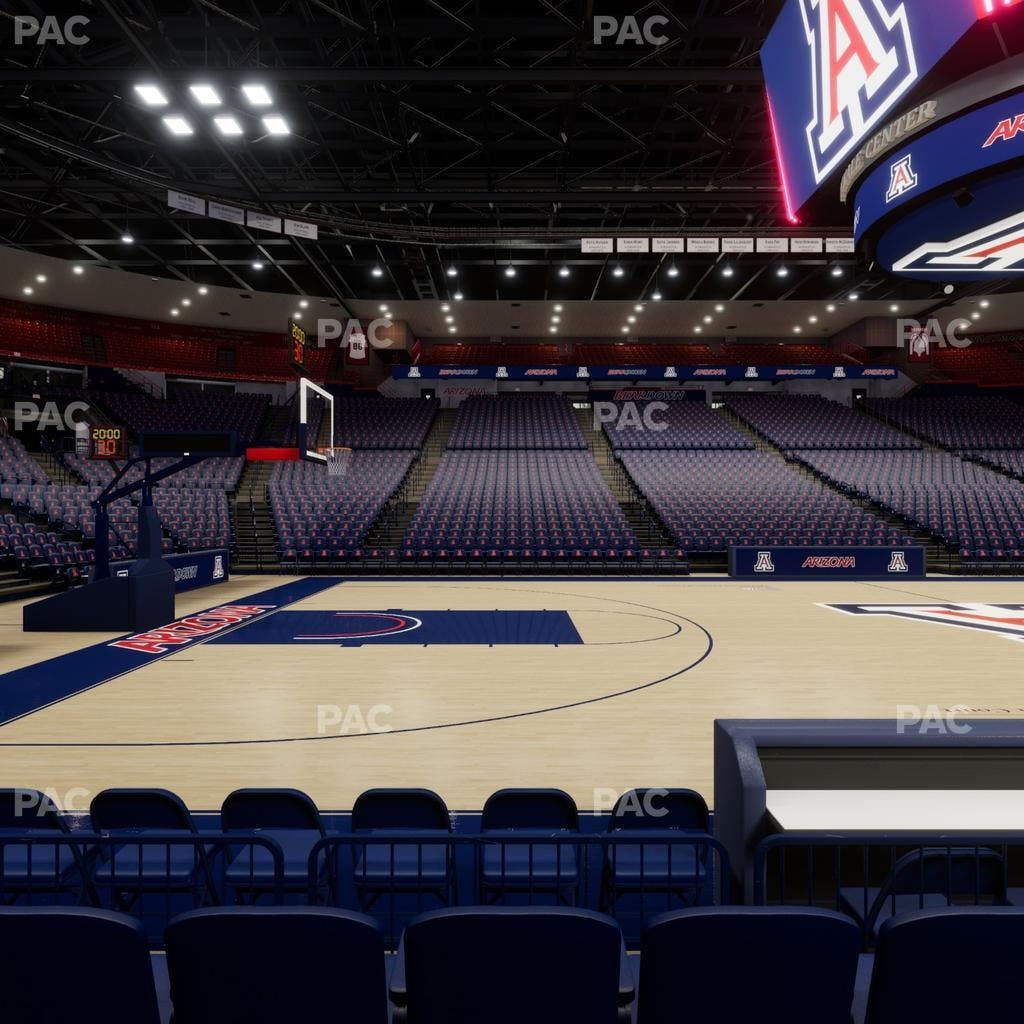McKale Center - Section Floor 4 Seat View