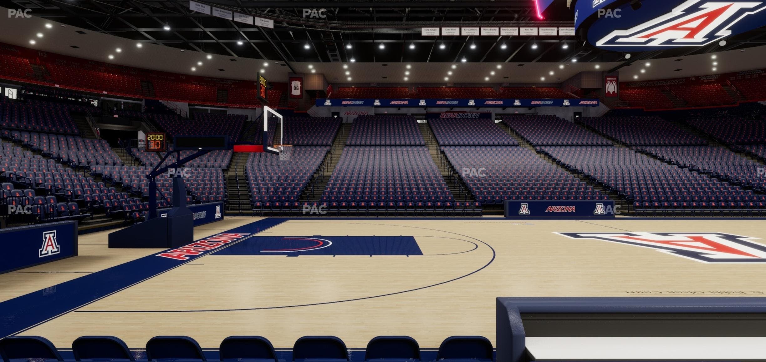 McKale Center - Section Floor 4 Seat View