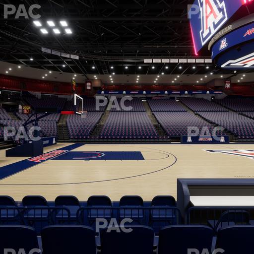McKale Center - Section Floor 4 Seat View