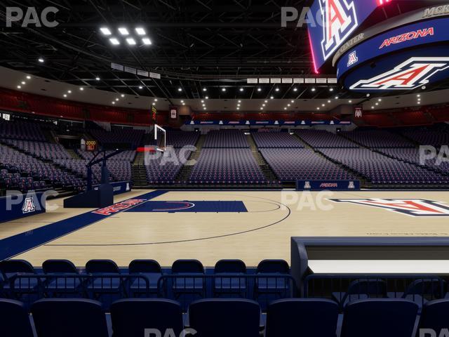 McKale Center - Section Floor 4 Seat View