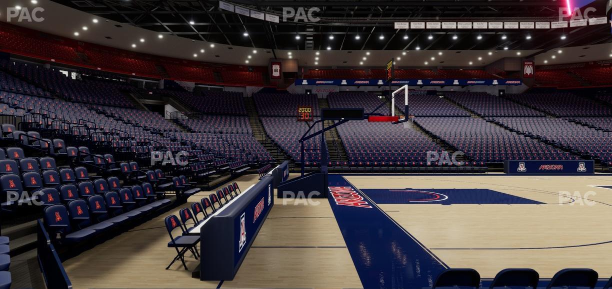 McKale Center - Section Floor 5 Seat View