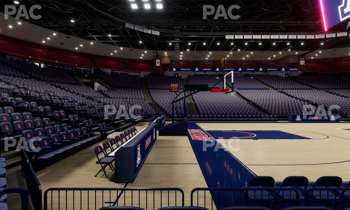 McKale Center - Section Floor 5 Seat View