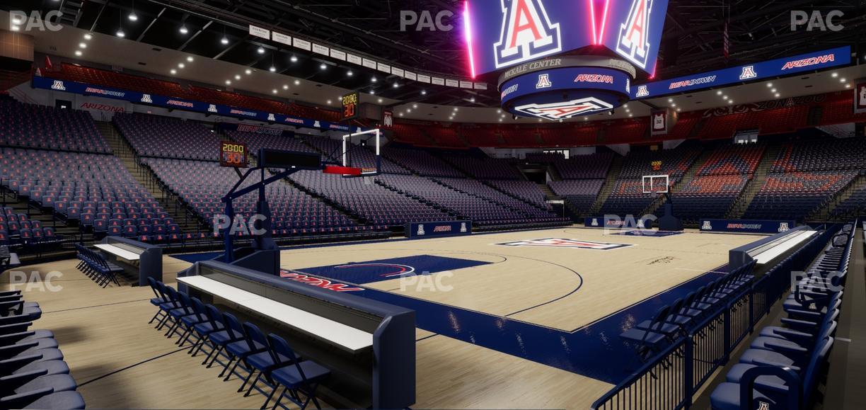 McKale Center - Section Floor 6 Seat View