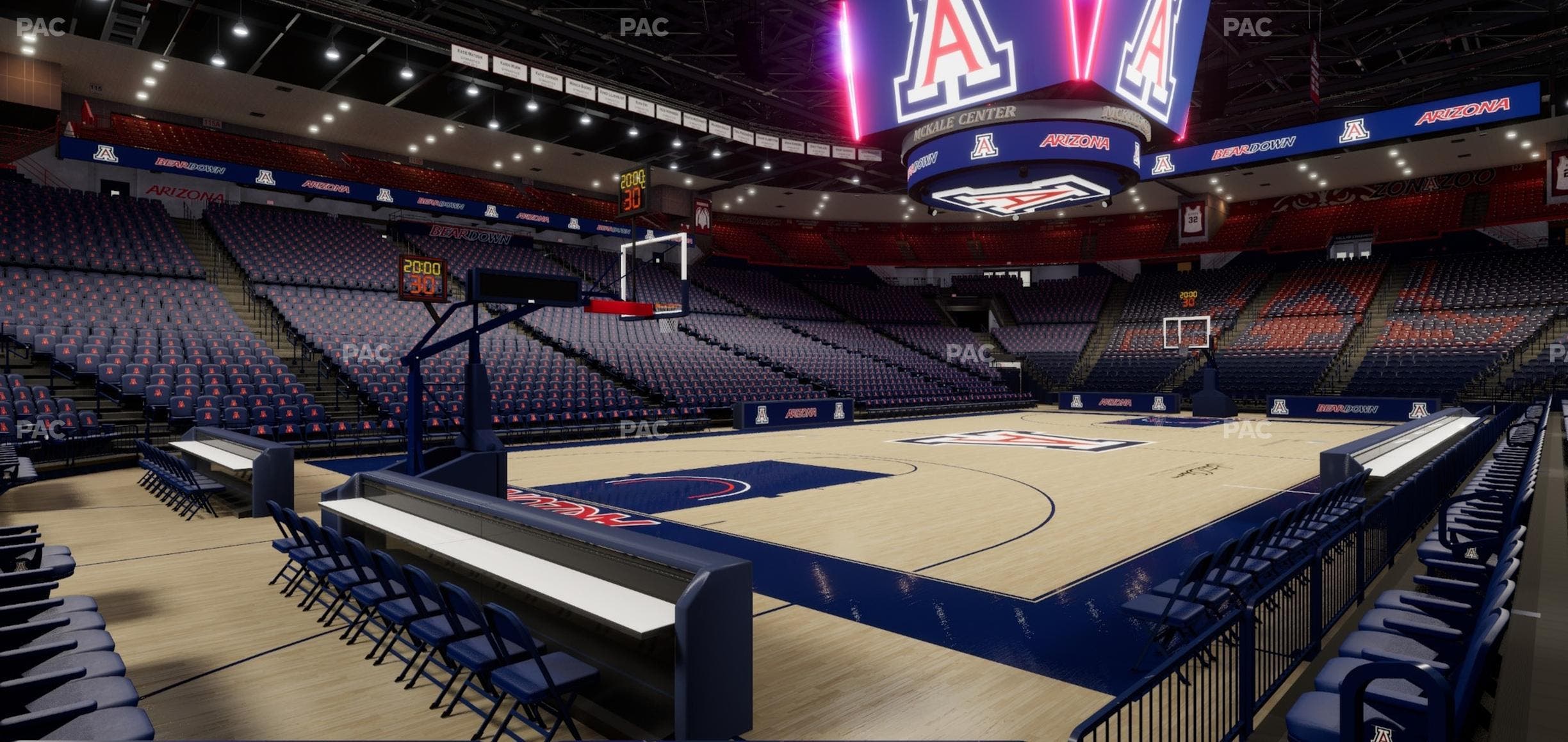 McKale Center - Section Floor 6 Seat View