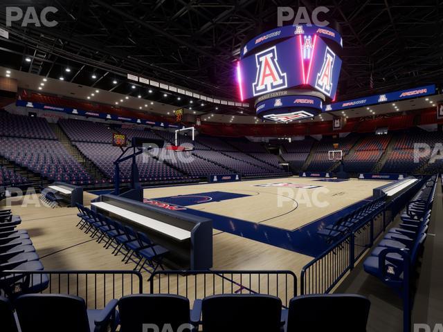 McKale Center - Section Floor 6 Seat View