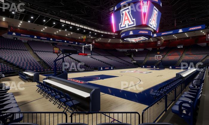 McKale Center - Section Floor 6 Seat View