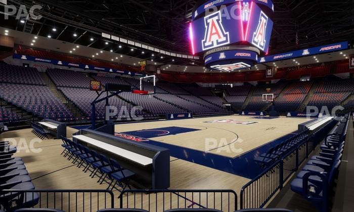 McKale Center - Section Floor 6 Seat View