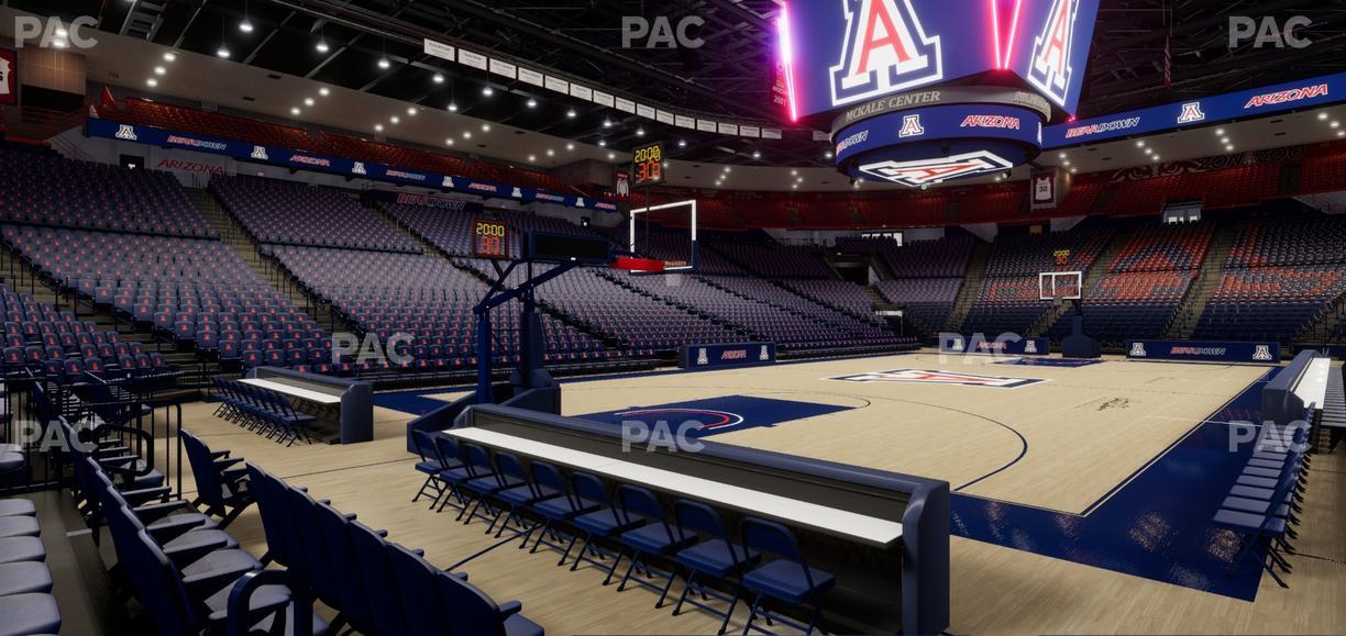 McKale Center - Section Floor 7 Seat View