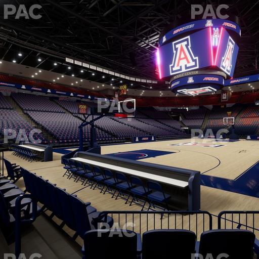 McKale Center - Section Floor 7 Seat View