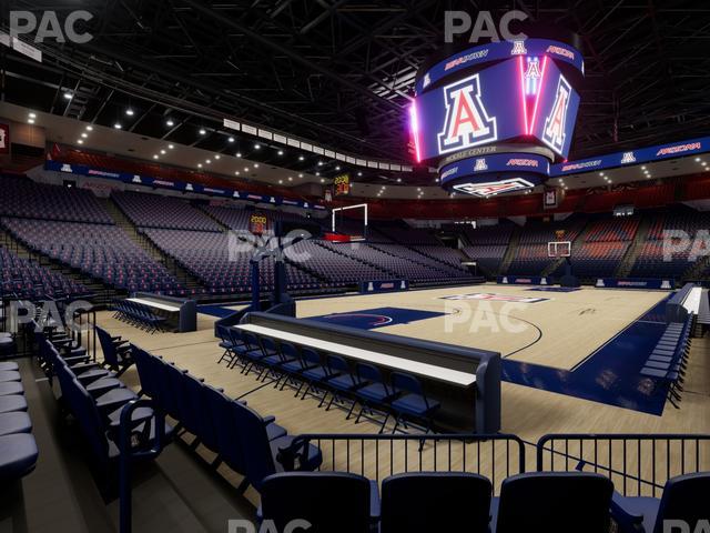 McKale Center - Section Floor 7 Seat View
