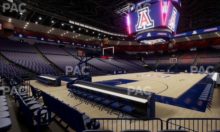 McKale Center - Section Floor 7 Seat View
