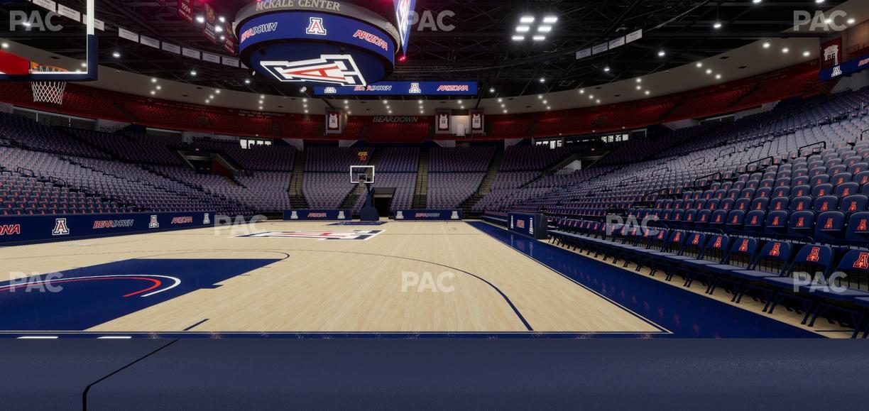 McKale Center - Section Floor 8 Seat View