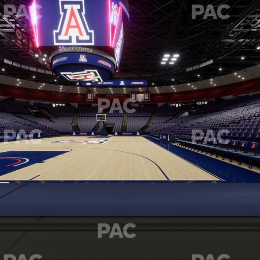 McKale Center - Section Floor 8 Seat View