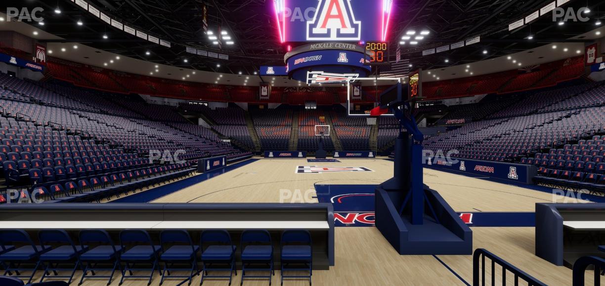 McKale Center - Section Floor 9 Seat View