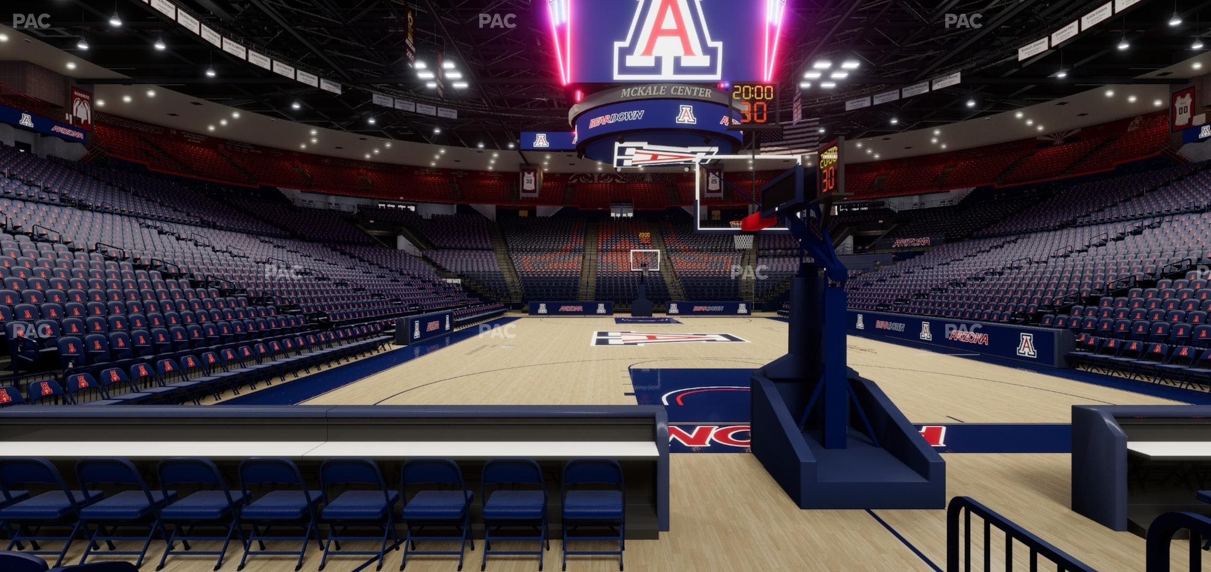 McKale Center - Section Floor 9 Seat View