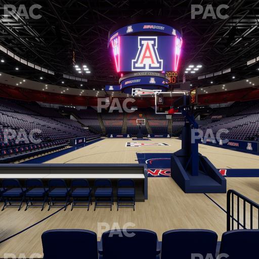 McKale Center - Section Floor 9 Seat View