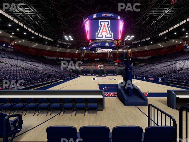 McKale Center - Section Floor 9 Seat View