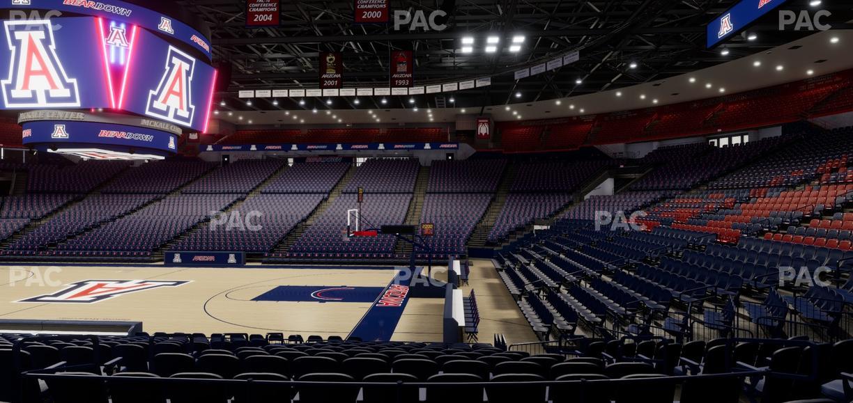 McKale Center - Section Lower 1 Seat View