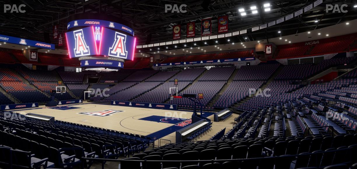 McKale Center - Section Lower 12 Seat View