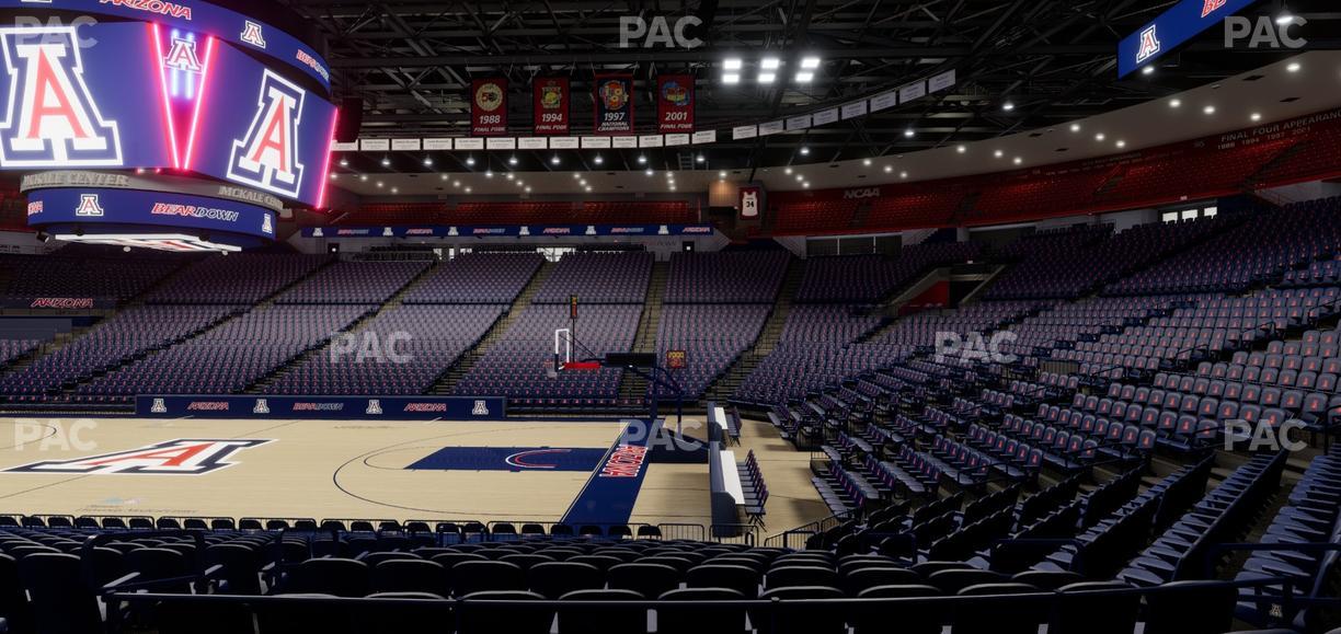 McKale Center - Section Lower 13 Seat View