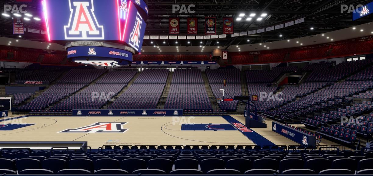 McKale Center - Section Lower 14 Seat View