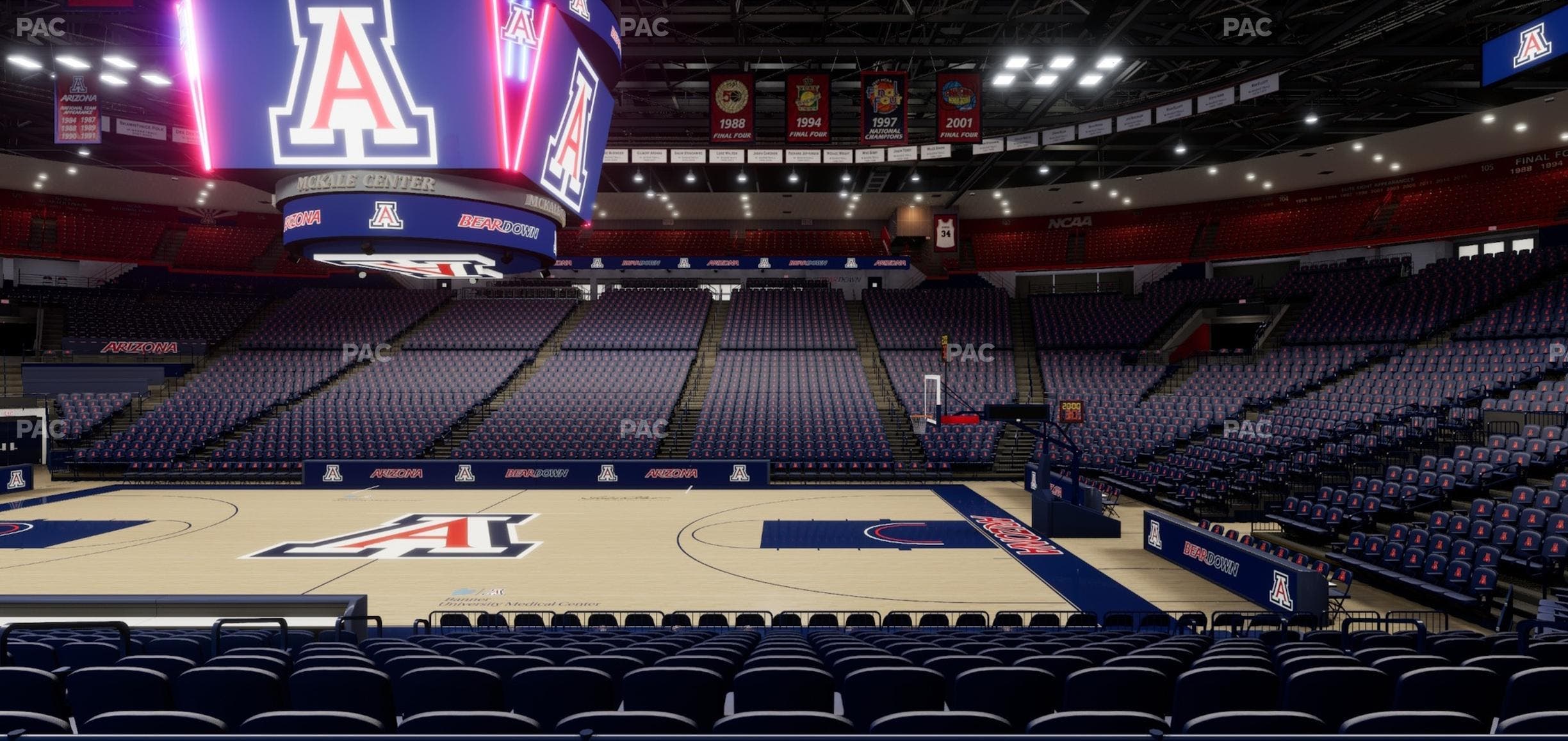 McKale Center - Section Lower 14 Seat View