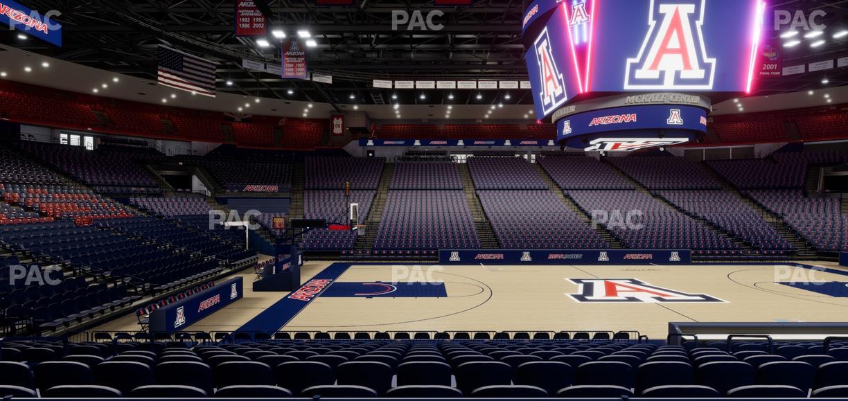 McKale Center - Section Lower 16 Seat View