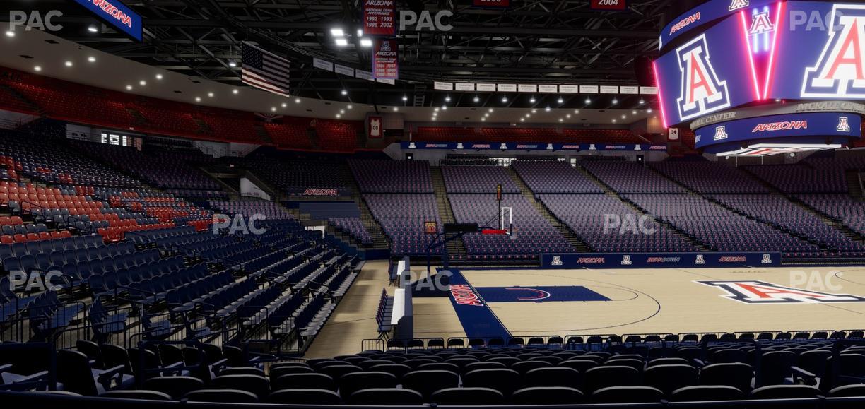 McKale Center - Section Lower 17 Seat View