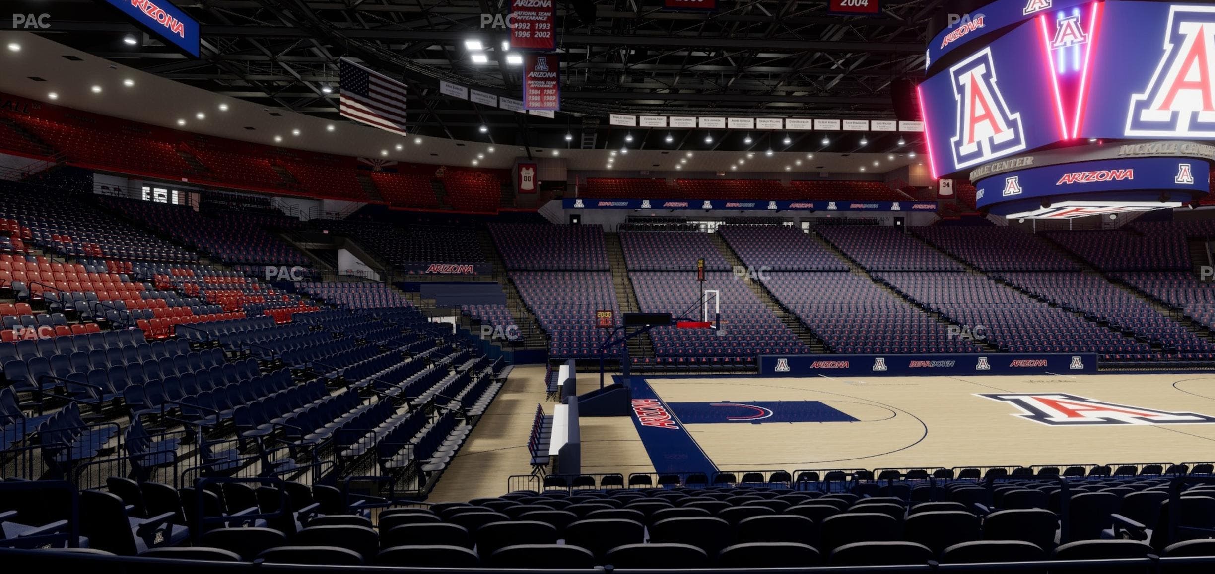McKale Center - Section Lower 17 Seat View
