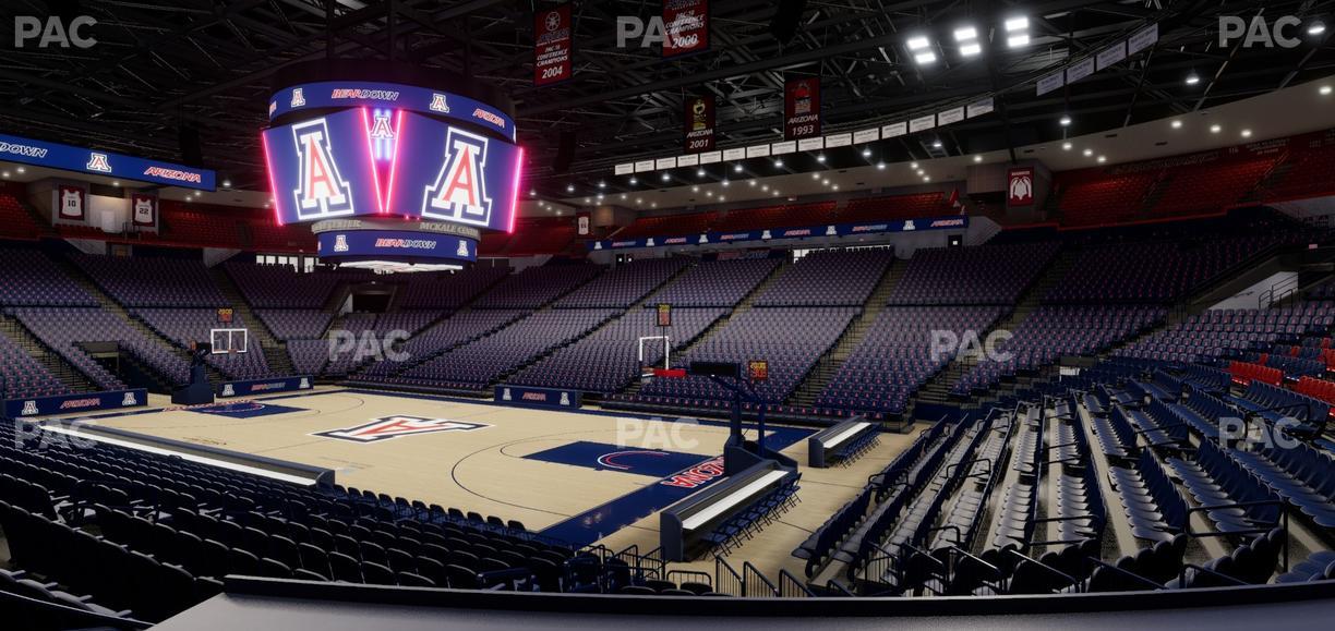 McKale Center - Section Lower 24 Seat View