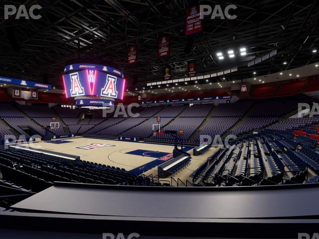 McKale Center - Section Lower 24 Seat View